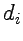 $ d_{i}$