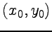 $ (x_{0},y_{0})$