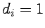 $ d_{i}=1$