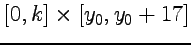 $ [0,k]\times[y_{0},y_{0}+17]$